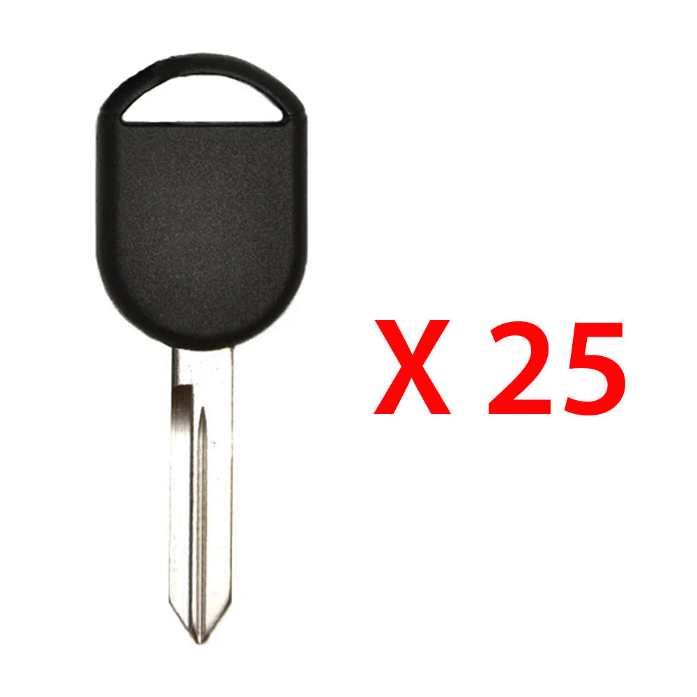 2000 - 2019 Ford Lincoln Mazda Mercury Transponder Key - 4D63 (80 Bits) Chip - H92-PT (25 Pack)