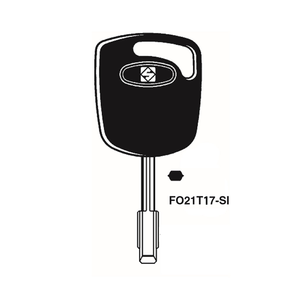 2010 - 2013 Ford Transit Connect Transponder Key - 4D63 (80 bits) Chip - Tibbe 6-Cut-FO21T17