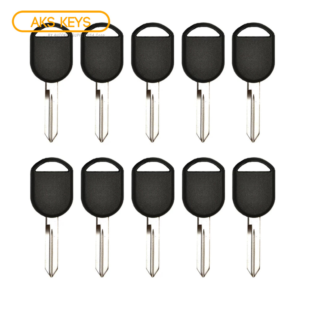 2000 - 2012 Ford Lincoln Mercury Mazda Transponder Key - 4D63 Chip - H84-PT (10 Pack)