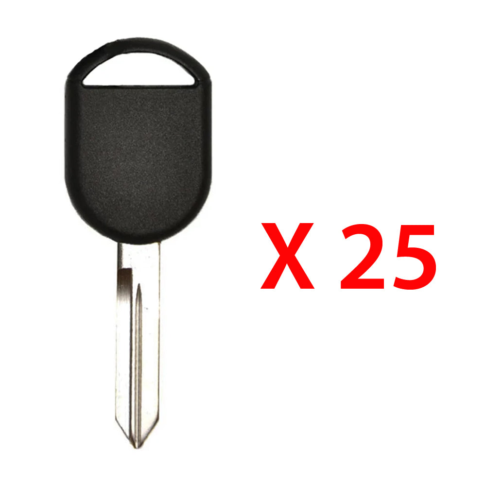 2000 - 2012 Ford Lincoln Mercury Mazda Transponder Key - 4D63 Chip - H84-PT (25 Pack)