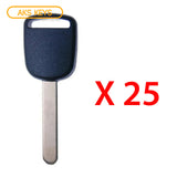 2007 Honda Fit Transponder key - ID8E Chip "H" - HD113-PT (25 Pack)