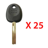 2012 - 2017 Hyundai Accent  Transponder key - ID46 Chip - HY18 (25 Pack)