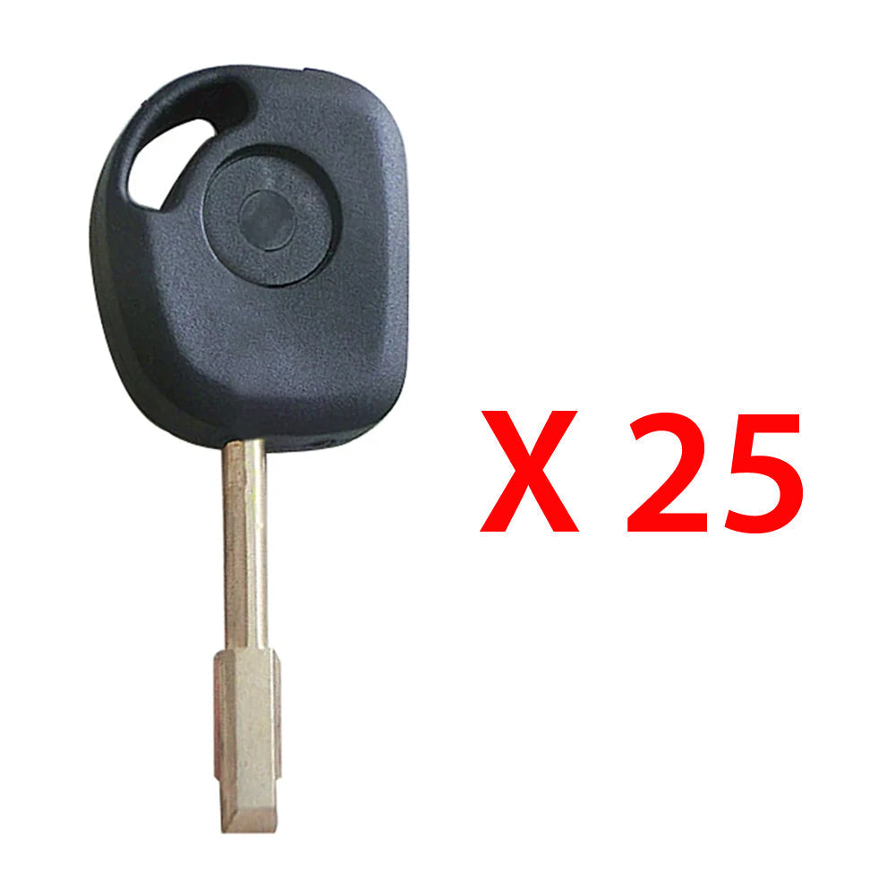 2000 - 2008 Jaguar Transponder Key - 4D60 Glass Chip - Tibbe - 6 Cuts - FO21T7 (25 Pack)