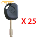 2000 - 2008 Jaguar Transponder Key - 4D60 Glass Chip - Tibbe - 6 Cuts - FO21T7 (25 Pack)