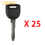 2003 - 2016 Mazda Transponder Key - 4D63 80 bits Chip - MAZ24R-PT (25 Pack)