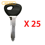 1998 - 1999 Mazda Cloneable Transponder Key - T5 Chip - MAZ24RT5 (25 Pack)