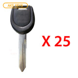 2001 - 2007 Mitsubishi Transponder Key - ID46 Chip Letter A - MIT6 - MIT16A-PT(A) (25 Pack)