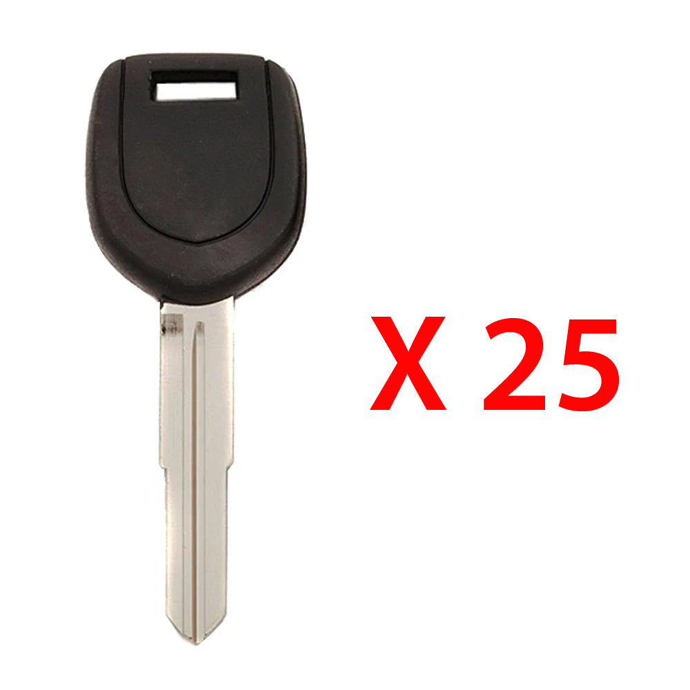 2003 - 2006 Mitsubishi Lancer Evo Transponder Key - 4D61 Chip - MIT3 - MIT14-PT (25 Pack)