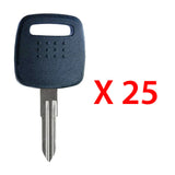 1999 Nissan Infiniti Transponder Key - ID41 Chip - DA31 - NSN11T2 (25 Pack)