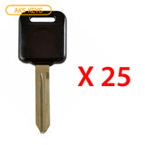 1999 - 2006 Nissan Infiniti Transponder Key - 4D60 Chip - NI01Tï¿½ï¿½/ NI02T (25 Pack)