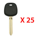 1998 - 2004 Toyota Transponder Key Blank - 4C Chip - TR47 - TOY43AT4 (25 Pack)