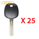 2016 - 2019 Toyota Scion Transponder Key Blank - 4D74 "H" Chip - TOY48H-PT (25 Pack)