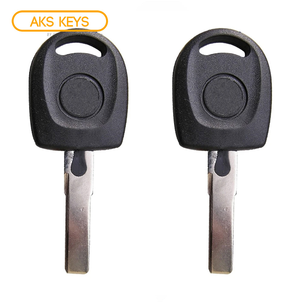 2000 - 2007 Volkswagen Transponder Key - ID48 Chip - HU66T6 (2 Pack)