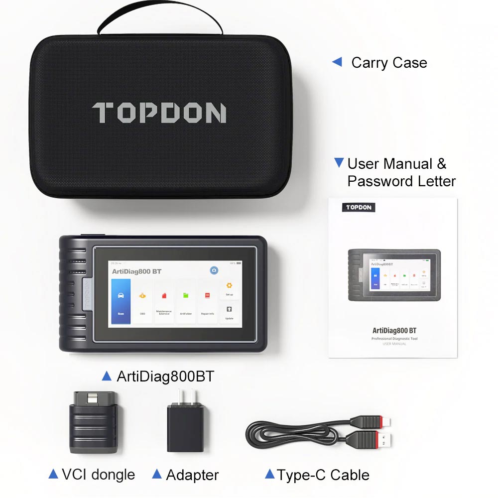 TOPDON ARTIDIAG 800 BT - All System Car Diagnostic Scanner