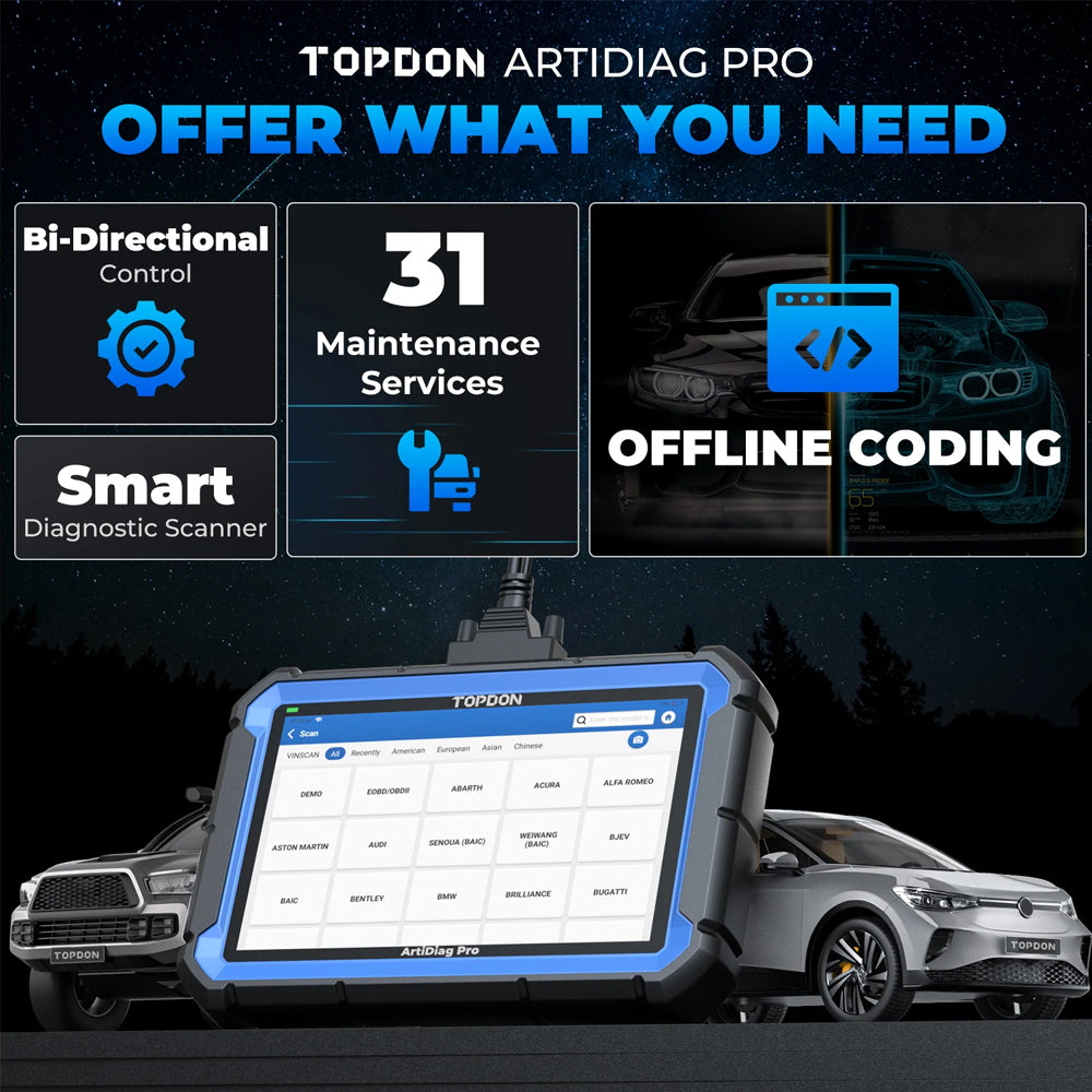 TOPDON ARTIDIAG PRO - Advanced Automotive Diagnostic Tool