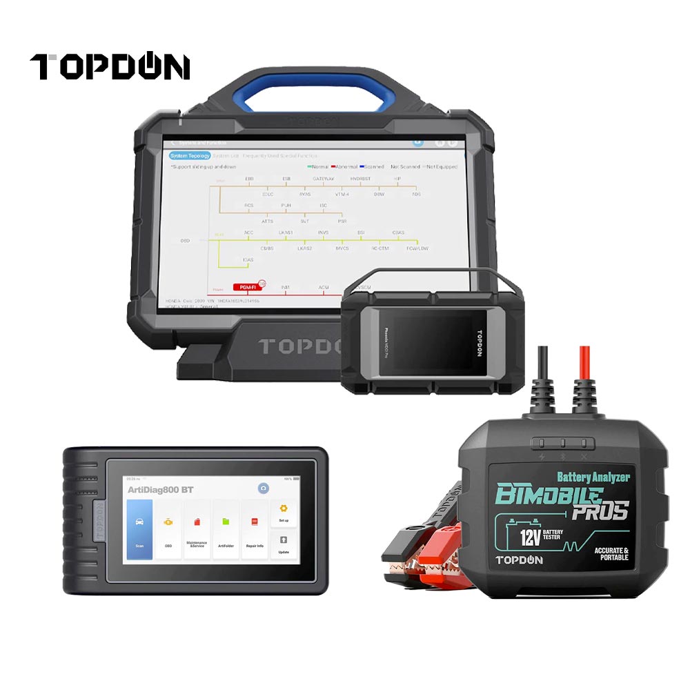 TOPDON PHOENIX MAX Diagnostic Scanner with ARTIDIAG 800 BT and BTMOBILE PROS