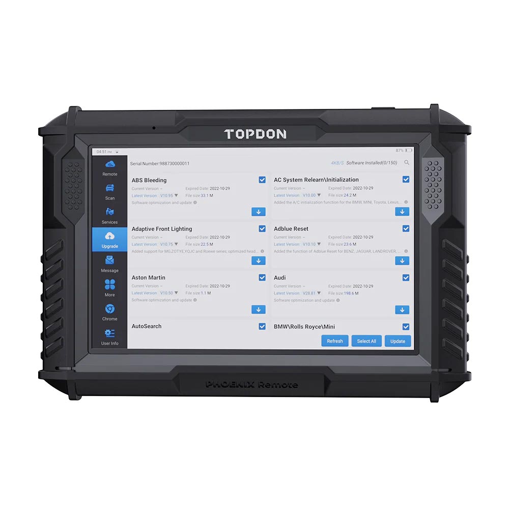 TOPDON PHOENIX REMOTE - Automotive Diagnostic Scanner