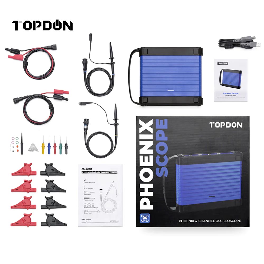 TOPDON PHOENIX SCOPE Quickly Diagnose Issues with Automotive Electronics and Wiring