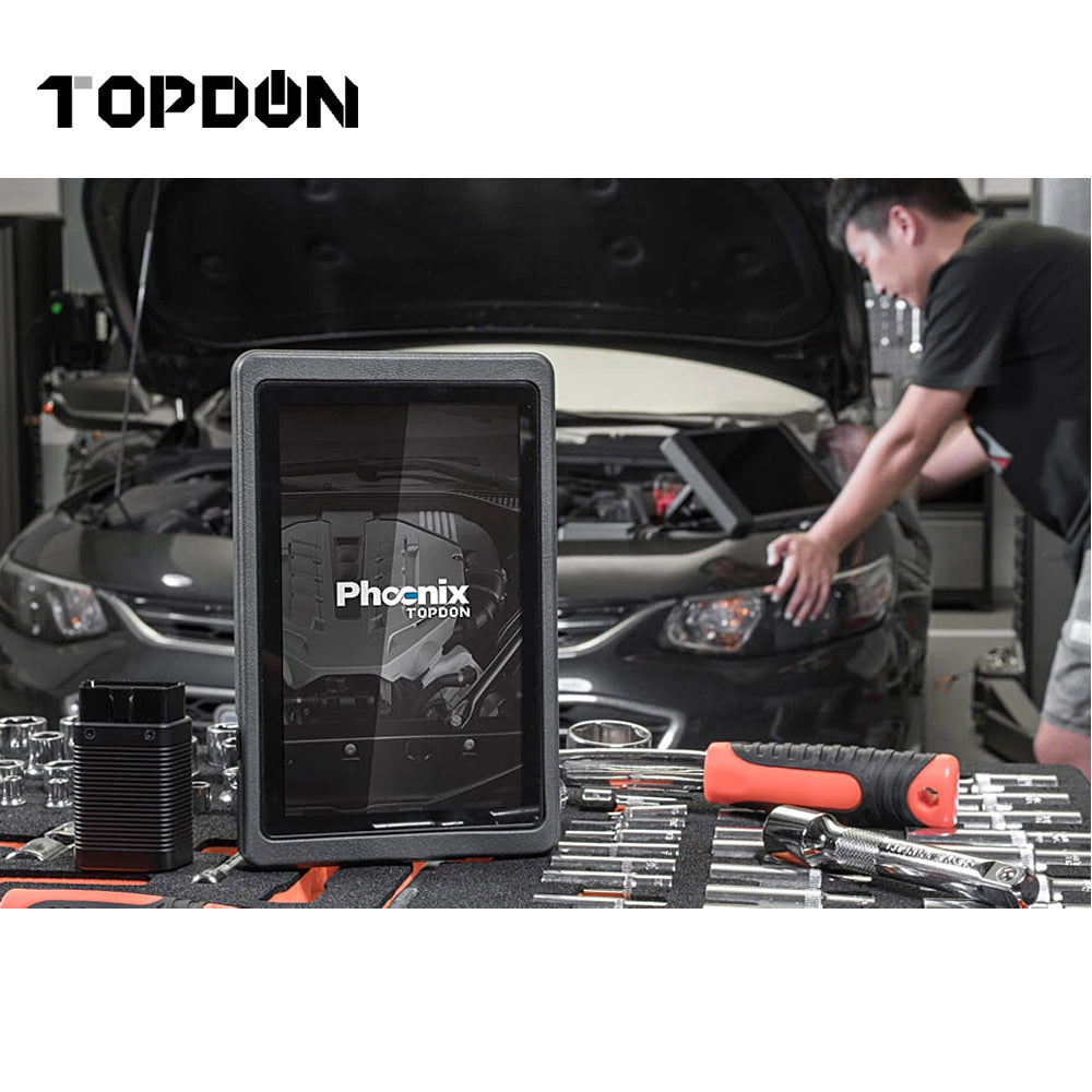 TOPDON PHOENIX - Compact Advanced-Level Professional Diagnostic Tool with Adapter Set