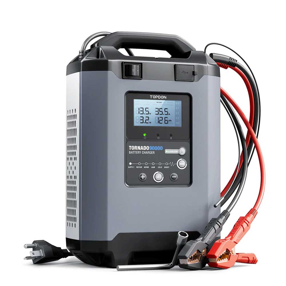 TOPDON TORNADO 90000 - Newest Cutting-Edge Smart All-in-one Battery Charger - 5 - 90 amps