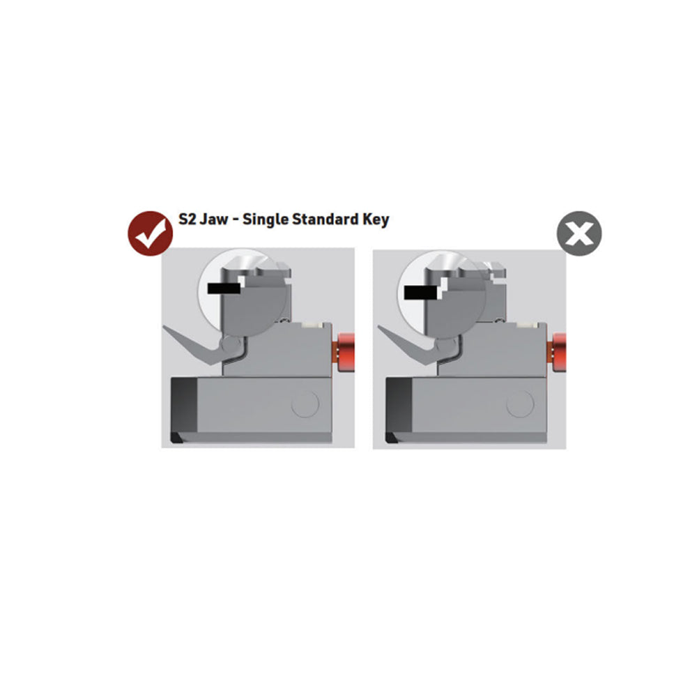 Triton S2 (TRJ2) Key Jaw for Single Sided Keys