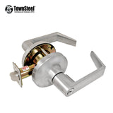 TownSteel - CDC-109-S - Commercial Lever Set Handle - Clutch Lever Set - 2-3/4  Backset - Satin Chrome - Entrance / Office - Grade 1