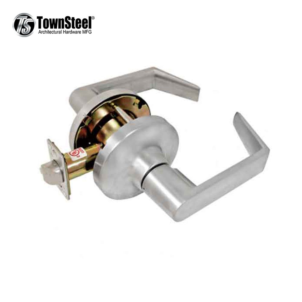 TownSteel - CDC-75-S - Commercial Lever Set Handle - Clutch Lever Set - 2-3/4 " Backset - Satin Chrome - Passage - Grade 1