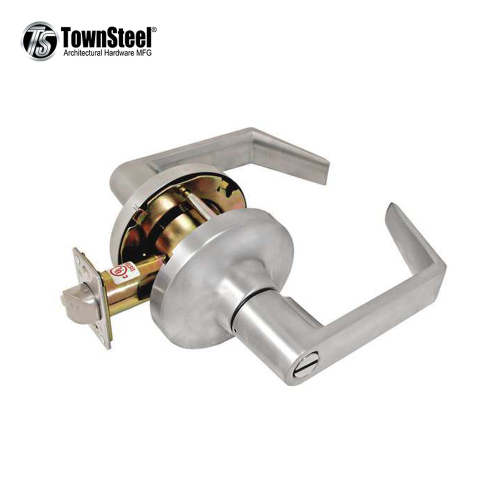 TownSteel - CDC-76-S - Commercial Lever Set Handle - Clutch Lever Set - 2-3/4 " Backset - Satin Chrome - Privacy - Grade 1