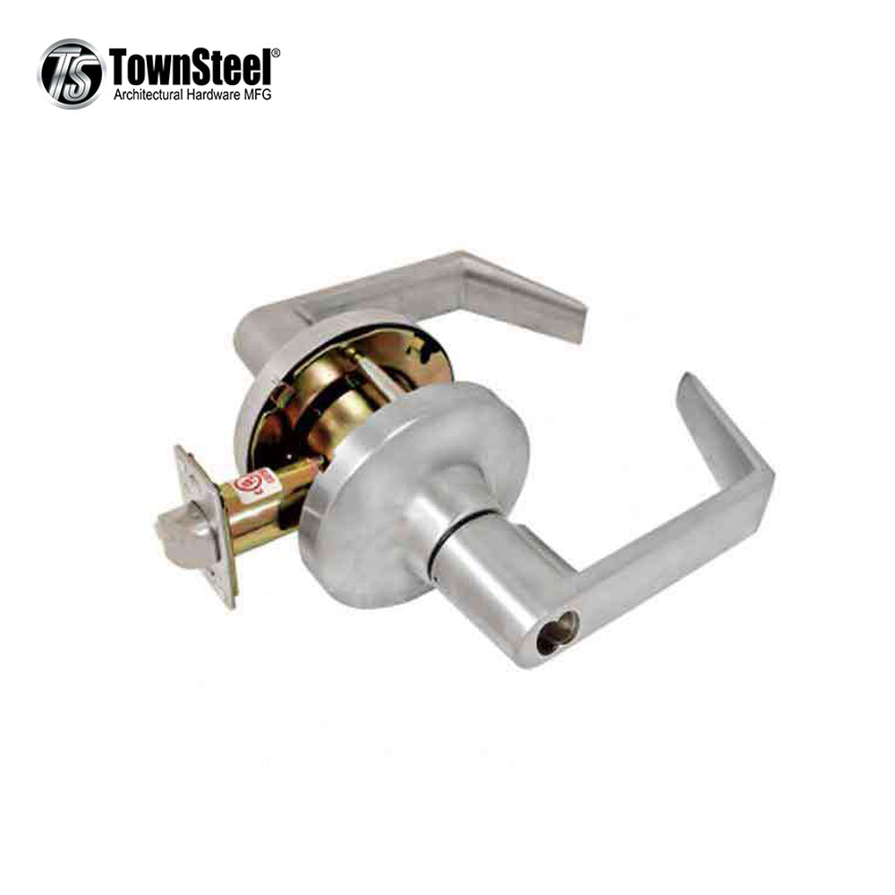 TownSteel - CDCI-109-S - Commercial Lever Set Handle - IC Core (SFIC) - Clutch Lever Set - 2-3/4 " Backset - Satin Chrome - Entrance / Office - Grade 1