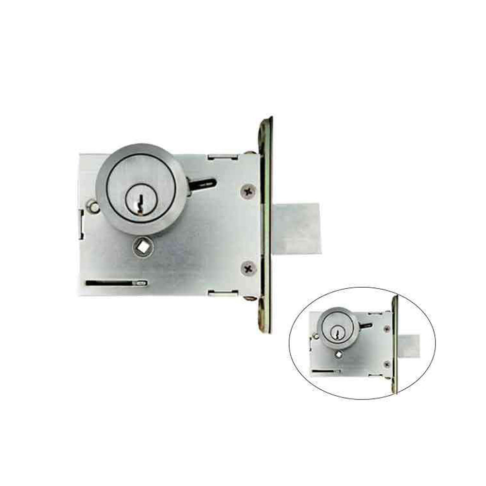 TownSteel - DBM16 - Commercial Mortise Deadbolt - Double Cylinder - 2-3/4  Backset - Satin Chrome - Grade 1