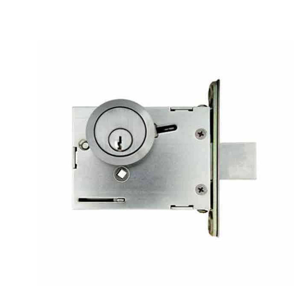 TownSteel - DBM17 - Commercial Mortise Deadbolt - Single Cylinder - 2-3/4 " Backset - Satin Chrome - Grade 1