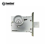 TownSteel - DBM17 - Commercial Mortise Deadbolt - Single Cylinder - 2-3/4 " Backset - Satin Chrome - Grade 1