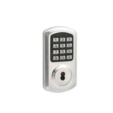 TownSteel - e-Smart-2000 - Electronic Push Button Deadbolt - SFIC - 6 Pin - Satin Chrome - Grade 2