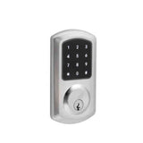 TownSteel - e-Smart 4000 - Electronic Push Button Deadbolt - Key Override - Satin Chrome - Grade 2