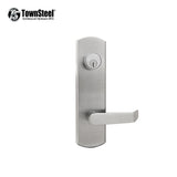 TownSteel - Escutcheon Lever Trim for 8900 & 9700 Kestros Exit Devices - Entrance Function - Satin Chrome - Grade 1 - KES-908R-SRHR626-SC