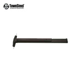 TownSteel - ED3747 - Narrow Stile Cocealed Vertical Rod Exit Device - Push Bar - 36 - Oil Rubbed Bronze - Grade 1 - TS-ED3747-3684-10B