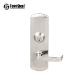 TownSteel - Escutcheon Lever Trim for 8900 & 9700 Kestros Exit Devices - Storeroom Function - Satin Chrome - Grade 1 - KES-903R-SRHR626-SC