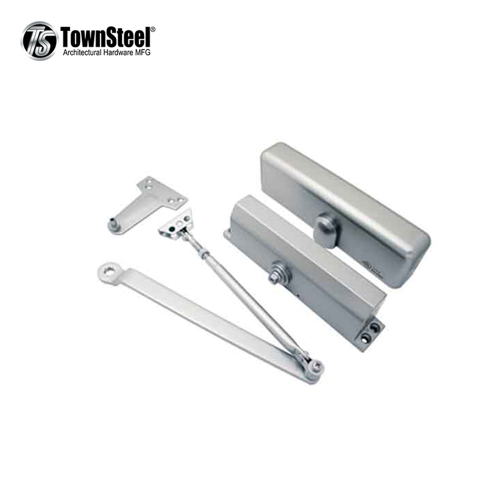 TownSteel - TDC-90- Commercial Door Closer - Standard Arm - Aluminum Body & Finish - Grade 1