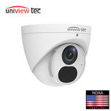 Uniview Tec IPT4KE28X IR Turret Dome Camera 2.88mm 4k 8MP True Day/Night WDR Built-in Microphone