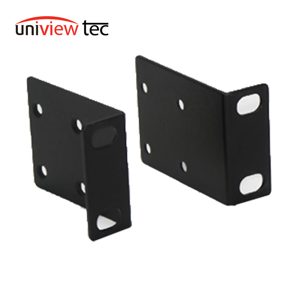 Uniview Tec RCKERS1 Black Galvanized Iron Rack Ears for NR16XP2 and HNRX08