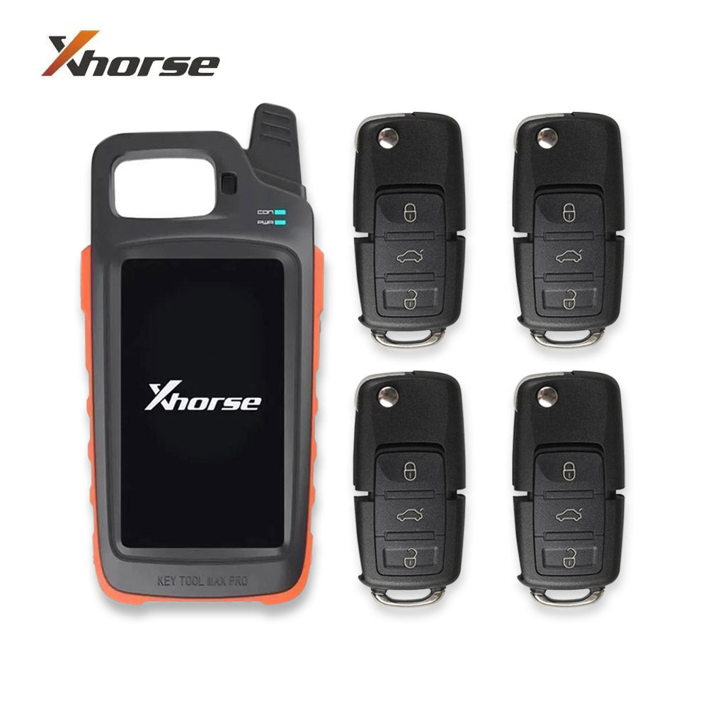 Xhorse VVDI Key Tool MAX PRO Remote Generator and 4 PCS VVDI2 Volkswagen 786 B5 Style Special Remote Key 3 Buttons