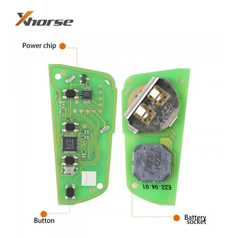 Xhorse XSKF30EN Smart Remote Key Knife Style 4 Buttons for VVDI Key Tool