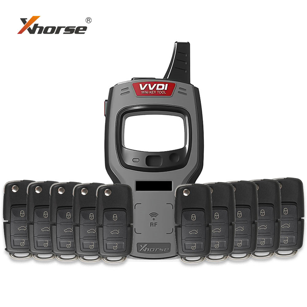 Xhorse VVDI MINI Key Tool Remote Generator and 10PCS XKB501EN Volkswagen 786 B5 Style Remote Keys