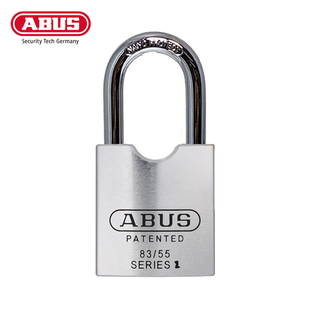 ABUS - 83/55 - Rekeyable Corrosion Resistant Steel Padlock with Optional Shackle Length and Optional Keyway - 2-11/64 Inch Width