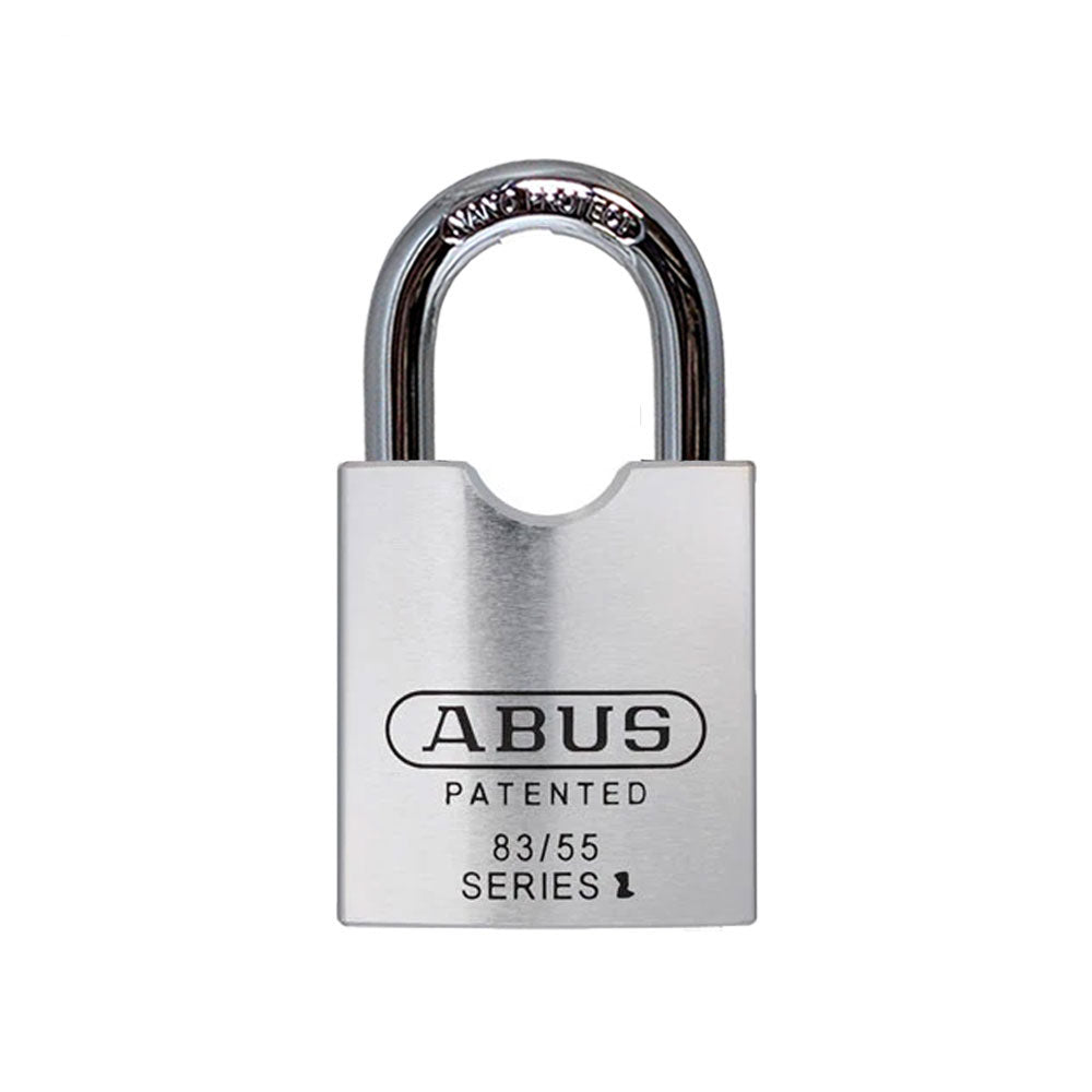 ABUS - 83/55 - Rekeyable Corrosion Resistant Steel Padlock with Optional Shackle Length and Optional Keyway - 2-11/64 Inch Width