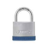 ABUS - 5/50HB25 - Rustproof Solid Zinc Silver Padlock with Silicone Bumper and Optional Keying - 2 Inch Width