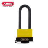 ABUS - 70/45HB63 - Self-Locking Double Bolted Yellow Colored Marine Grade Brass Padlock with Optional Keying - 1-59/64 Inch Width