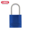 ABUS - 72/30 - Extreme Heat Resistant Rekeyeable Solid Anodized Aluminum Padlock with Optional Finish and Optional Keying - 1-17/64 Inch Width