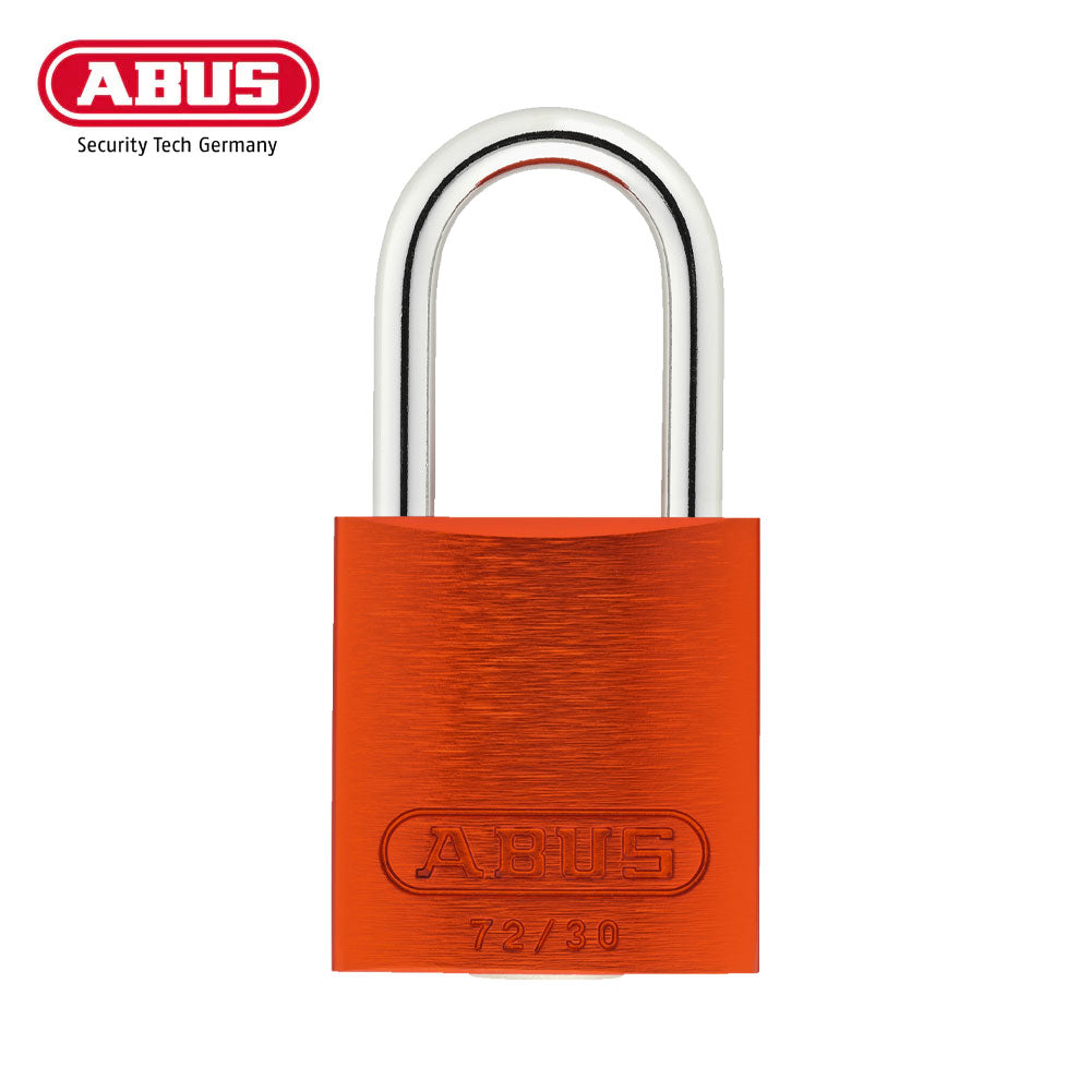 ABUS - 72/30 - Extreme Heat Resistant Rekeyeable Solid Anodized Aluminum Padlock with Optional Finish and Optional Keying - 1-17/64 Inch Width