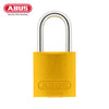 ABUS - 72/30 - Extreme Heat Resistant Rekeyeable Solid Anodized Aluminum Padlock with Optional Finish and Optional Keying - 1-17/64 Inch Width